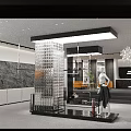 Modern Clothing Store Facade With Glass Doors And Fashionable Mannequins In Window