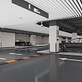 Underground Parking Underground Garage Public Parking Indoor Parking Mall Parking 3d model