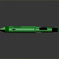 Green Futuristic Weapon Design With Long Sharp Blade And Sleek Handle 3d model