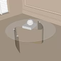 Modern round coffee table 3d model