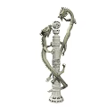 Game Movie Character Dragon Pillar With Coiled Dragons And Intricate Carvings