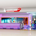 Meichen Robot Milk Tea Shopping Mall Store Milk Tea Shop Science and Technology Wind Cool Mechanical Arm Exhibition Chen Creative Bar 3d model