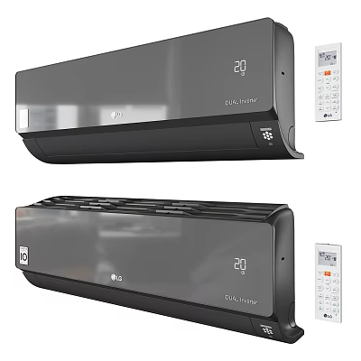 LG Air Conditioner Fan With Dual System 20 Degree Display And Remote Control 3d model