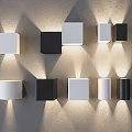 Simple wall lamp square box wall lamp wall lamp aisle lamp corridor lamp atmosphere lamp 3d model