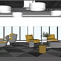 Modern Rest Area Office Rest Area 3d model