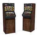 Modern game machine Old game machine 3d model