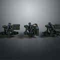 laser tower turret turntable sci-fi tower defense game tower defense sci-fi turret game turret game turret 3d model