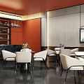 Modern Sales Office Interior Featuring Stylish Reception Area And Comfortable Seating 3d model