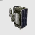 Industrial Equipment With Green Casing Display Screen Control Knob And Ventilation Holes