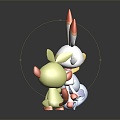 Modern Game Character Cartoon Animal Elf Pokemon Anime 3d model