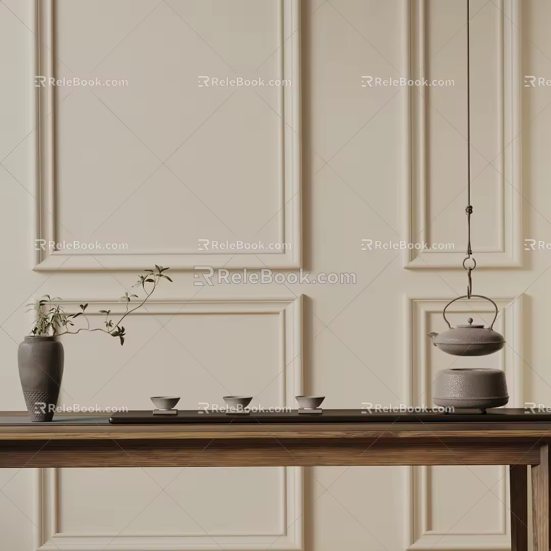 Modern ornaments combination 3d model