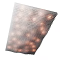 Unique Layered Feather Shaped Ceiling Design With Artistic Soft Lighting Effects