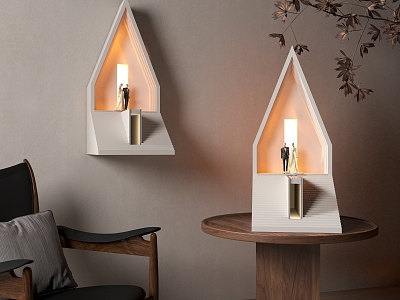 Recessed plaster lamp table lamp leisure chair model