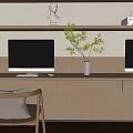 Modern study 3d model