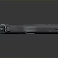 Vintage Metallic Pistol With Black Grip Shiny Surface And Classic Design