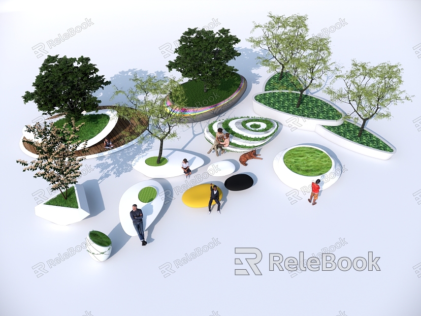 Modern Tree Pool Landscape Tree Pool model