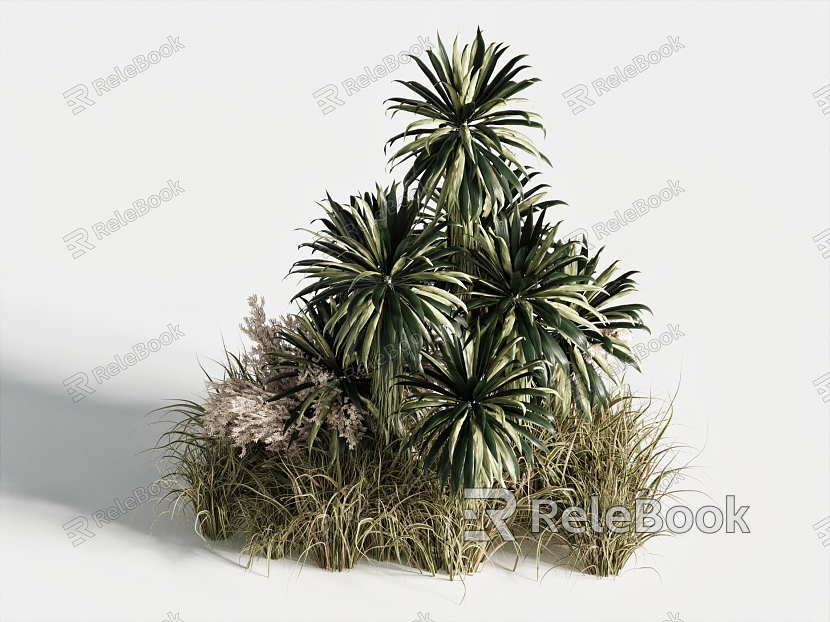 Flowers and plants combination plant pile decoration flowers and plants outdoor green plants model