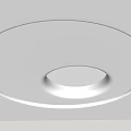 Modern Ceiling Design With Circular Recessed Lighting And Soft Ambient Glow 3d model