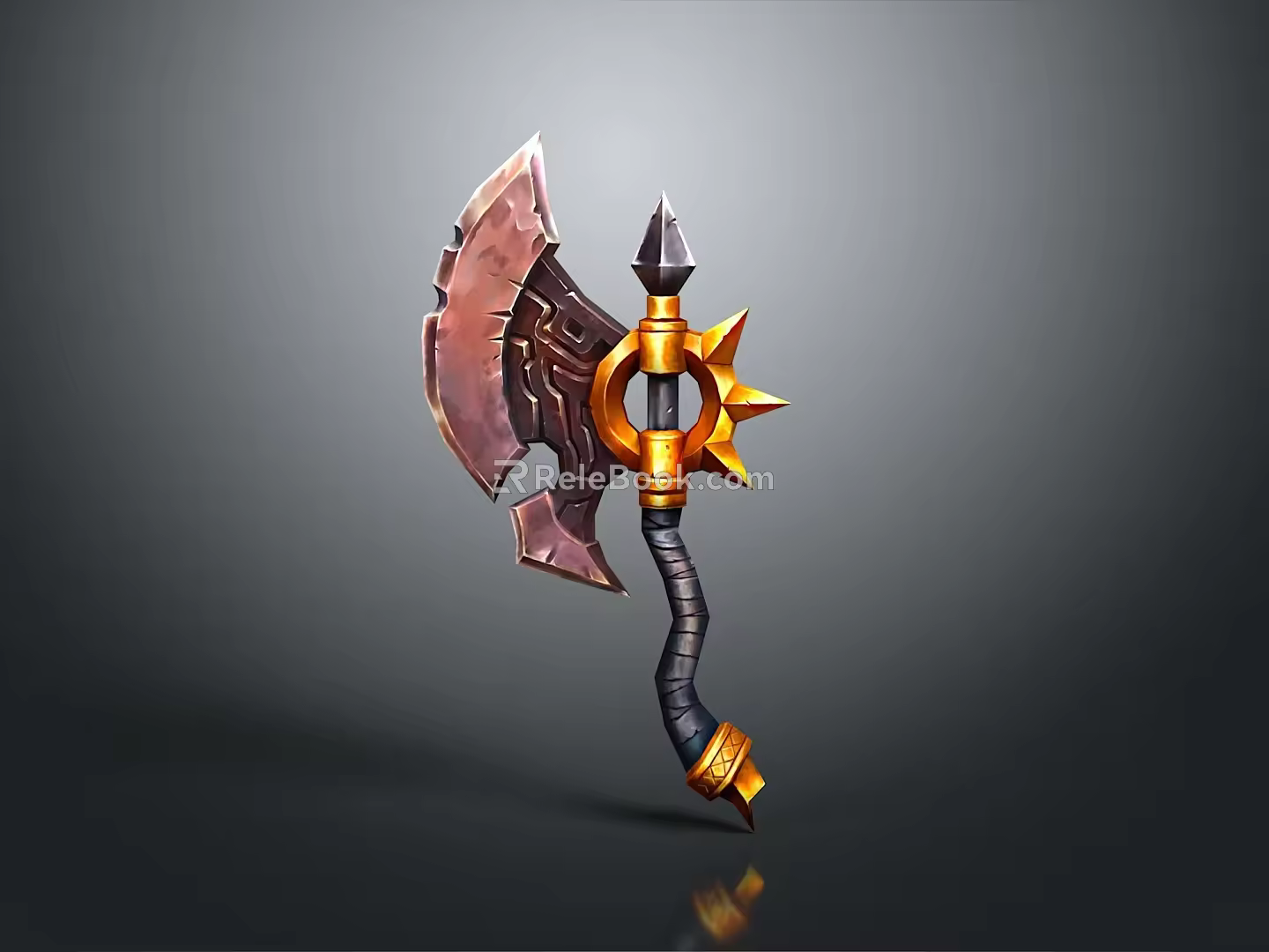 Cold weapons Sword Axe Hook Fork Spear Trident Melee Weapon Military 3d model