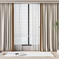 Modern Curtains 3d model