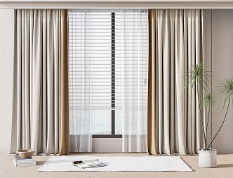 Modern Curtains 3d model