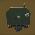 Green Military Technical Truck With Roof Equipment And Front Grille Design