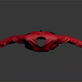 Elegant Red Black Long Sleeve Outfit With Black Belt Fashion Design