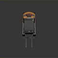 STILL Industrial Forklift In Orange Gray And Black With Cab Forks And Wheels
