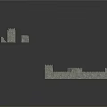 Gray Medieval Castle Walls 3D Model With Stone Towers And Gateways