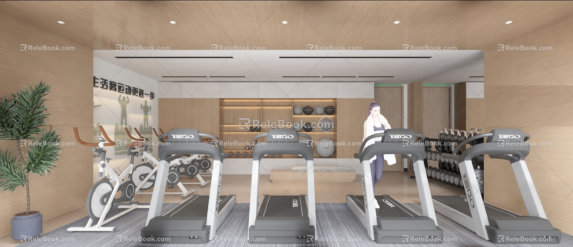 Modern Gym 3d model