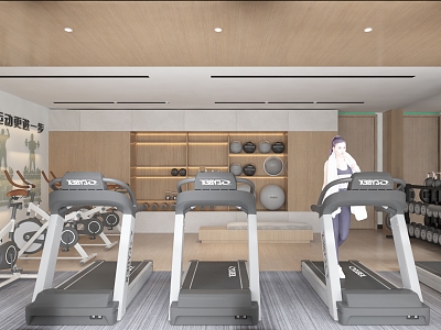 Modern Gym 3d model