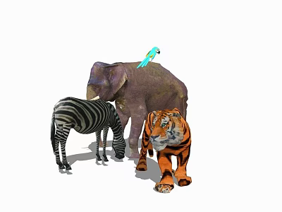 Modern Animal Groups Animals and 3d model Modern Animal Groups Animals and 3d model