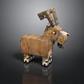 Pixel Art Style Goat Shaped Decorative Furniture For Home Decoration