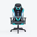 Blue and Black Office Chair with Ergonomic Design Comfortable Seat Adjustable Armrests and Swivel Base