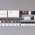 Various Modern Switch Panels With Different Designs And Color Options For Home Electrical Use