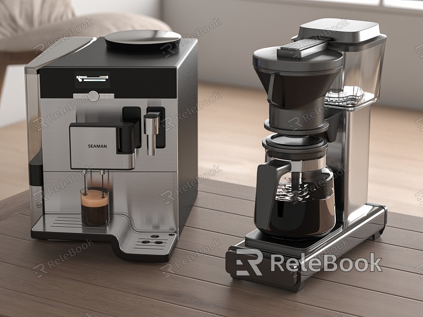 Modern coffee machine model