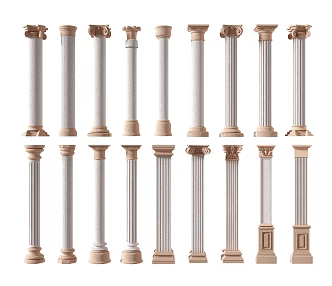 Jane's Roman Column Roman Column Gypsum Column 3d model
