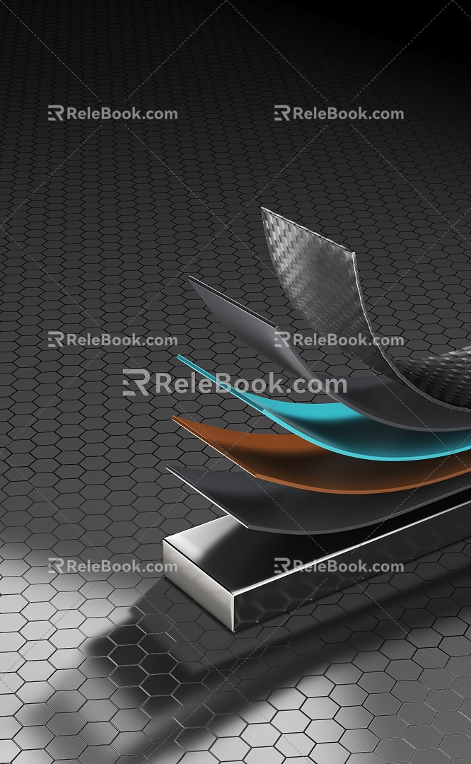 Modern Material Chart Material Material Performance 3d model