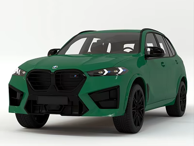 Green Sporty SUV With Modern Exterior Black Grille And Stylish Black Wheels 3d model