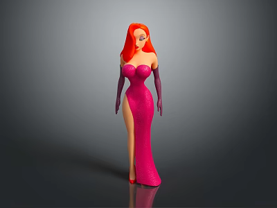 Modern Cartoon Beauty Animation Beauty Animation Beauty Cartoon Girl 3d model