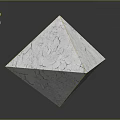 Elegant Marble Decorative Furniture Piece With Rhombus Shape Cracked Texture And Green Lines