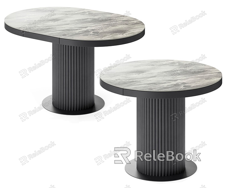 Marble dining table model