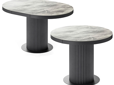 Marble dining table model