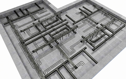 Industrial LOFT Pipe 3d model