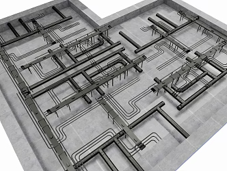 Industrial LOFT Pipe 3d model