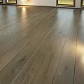 High Quality Natural Dark Wooden Floor With Polished Surface And Light Reflection Indoor Grain Texture