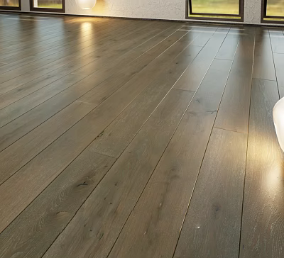 High Quality Natural Dark Wooden Floor With Polished Surface And Light Reflection Indoor Grain Texture 3d model