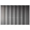 Modern Minimalist Background Wall Design With Circular Glass Panels And Wooden Frames