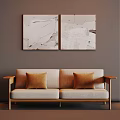 modern double sofa 3d model