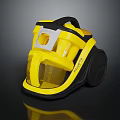 Yellow Portable Home Cleaning Daily Electrical Appliance With Wheels And Modern Design